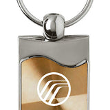 Mercury Rectangular Wave Key Fob - Gold