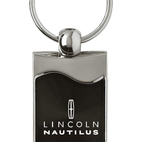 Lincoln Nautilus Rectangular Wave Key Fob - Black