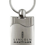 Lincoln Nautilus Rectangular Wave Key Fob - Silver