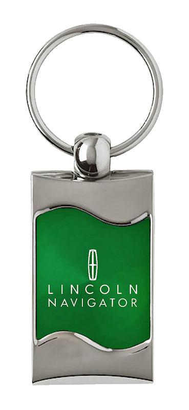 Lincoln Navigator Rectangular Wave Key Fob - Green