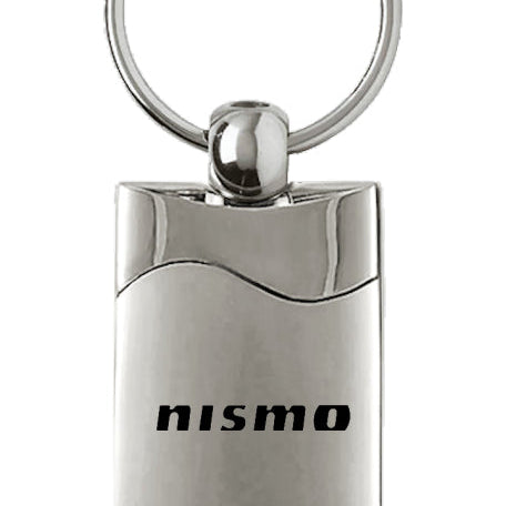 Nissan Nismo Rectangular Wave Key Fob - Silver