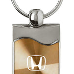 Honda Odyssey Rectangular Wave Key Fob - Gold