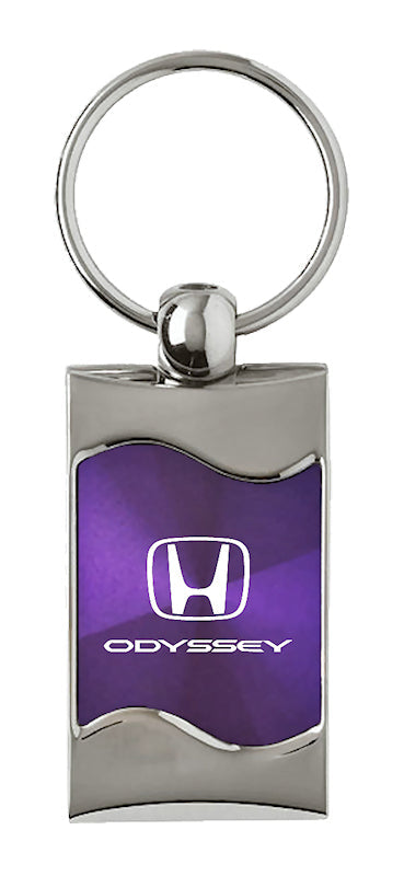 Honda Odyssey Rectangular Wave Key Fob - Purple