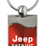 Jeep Patriot Rectangular Wave Key Fob - Red