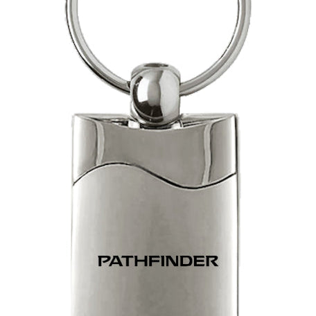 Nissan Pathfinder Rectangular Wave Key Fob - Silver