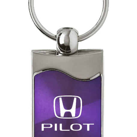 Honda Pilot Rectangular Wave Key Fob - Purple