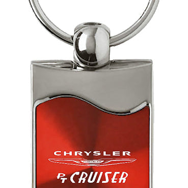 Chrysler PT Cruiser Rectangular Wave Key Fob - Red