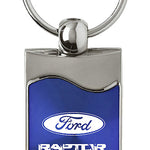 Ford Raptor Rectangular Wave Key Fob - Blue