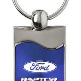 Ford Raptor Rectangular Wave Key Fob - Blue