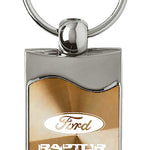 Ford Raptor Rectangular Wave Key Fob - Gold