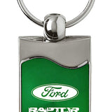 Ford Raptor Rectangular Wave Key Fob - Green