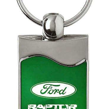 Ford Raptor Rectangular Wave Key Fob - Green