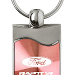 Ford Raptor Rectangular Wave Key Fob - Pink