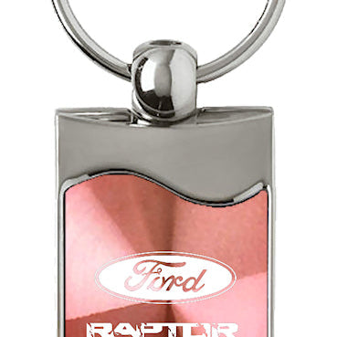 Ford Raptor Rectangular Wave Key Fob - Pink