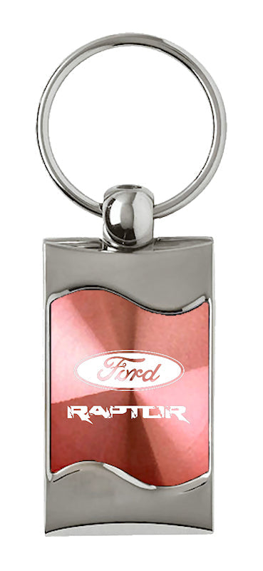 Ford Raptor Rectangular Wave Key Fob - Pink