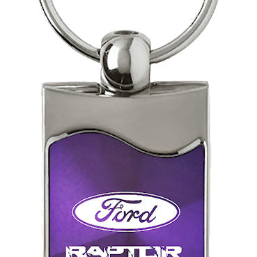 Ford Raptor Rectangular Wave Key Fob - Purple