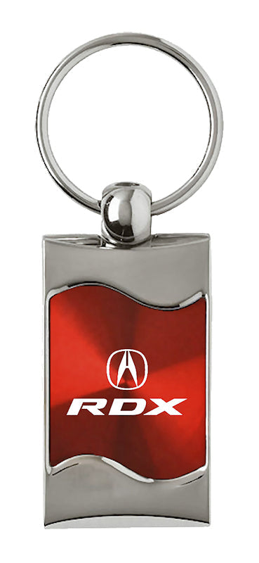 Acura RDX Rectangular Wave Key Fob - Red