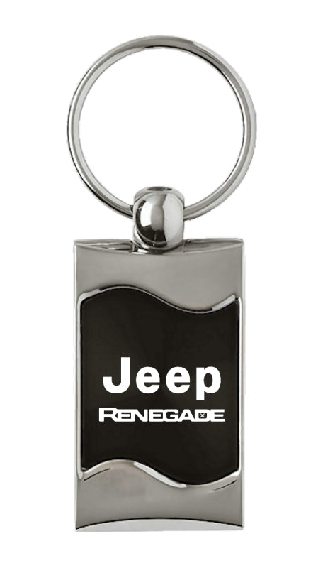 Jeep Renegade Rectangular Wave Key Fob - Black