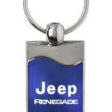 Jeep Renegade Rectangular Wave Key Fob - Blue