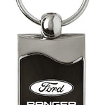 Ford Ranger Rectangular Wave Key Fob - Black