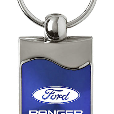 Ford Ranger Rectangular Wave Key Fob - Blue
