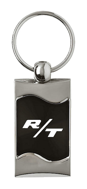 Dodge RT Rectangular Wave Key Fob - Black
