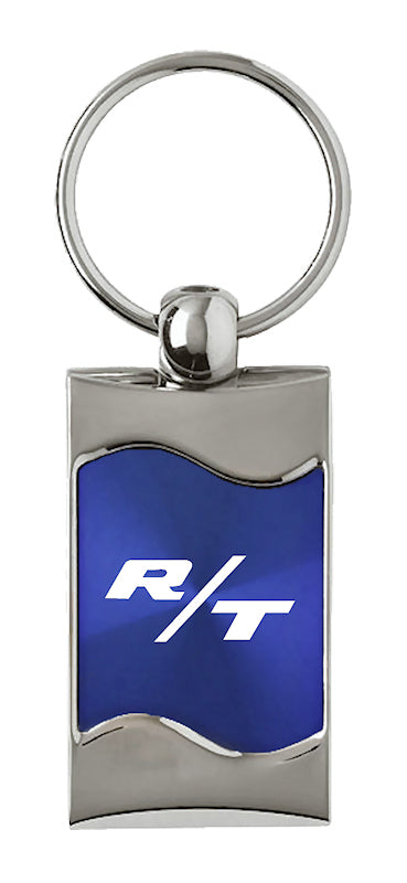 Dodge RT Rectangular Wave Key Fob - Blue