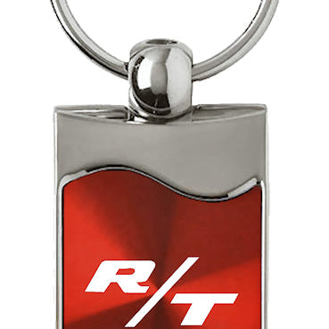 Dodge RT Rectangular Wave Key Fob - Red