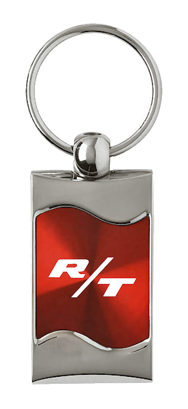 Dodge RT Rectangular Wave Key Fob - Red