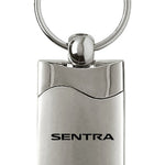 Nissan Sentra Rectangular Wave Key Fob - Silver