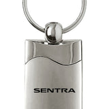 Nissan Sentra Rectangular Wave Key Fob - Silver