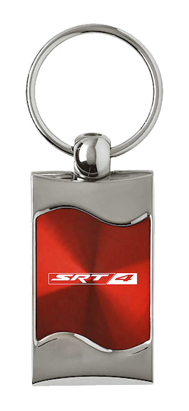 Dodge SRT-4 Rectangular Wave Key Fob - Red