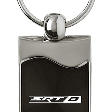 Dodge SRT-8 Rectangular Wave Key Fob - Black