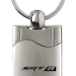 Dodge SRT-8 Rectangular Wave Key Fob - Silver