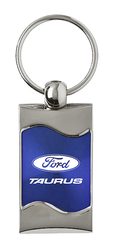 Ford Taurus Rectangular Wave Key Fob - Blue