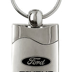 Ford Taurus Rectangular Wave Key Fob - Silver