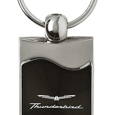 Ford Thunderbird Rectangular Wave Key Fob - Black