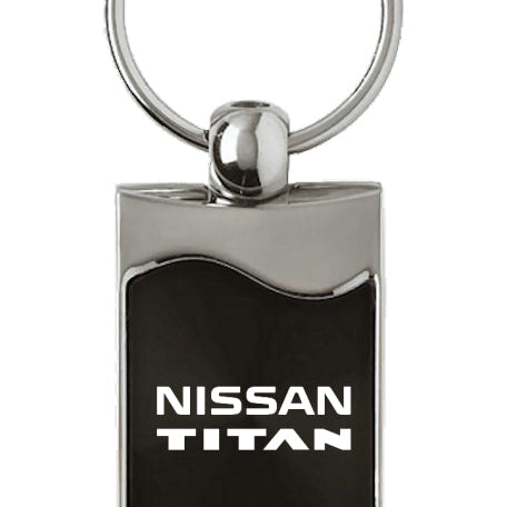 Nissan Titan Rectangular Wave Key Fob - Black
