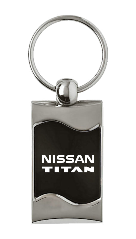 Nissan Titan Rectangular Wave Key Fob - Black