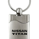 Nissan Titan Rectangular Wave Key Fob - Silver