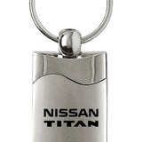 Nissan Titan Rectangular Wave Key Fob - Silver