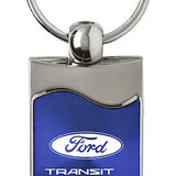 Ford Transit Connect Rectangular Wave Key Fob - Blue