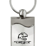 Ram TRX Dino Rectangular Wave Key Fob - Silver