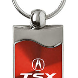 Acura TSX Rectangular Wave Key Fob - Red