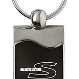 Acura Type-S Rectangular Wave Key Fob - Black