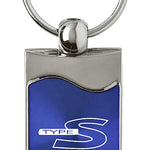 Acura Type-S Rectangular Wave Key Fob - Blue
