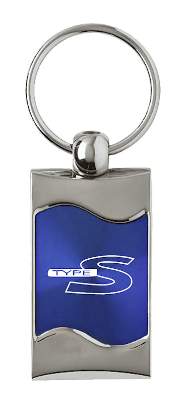 Acura Type-S Rectangular Wave Key Fob - Blue