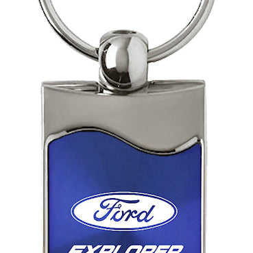 Ford Explorer Rectangular Wave Key Fob - Blue