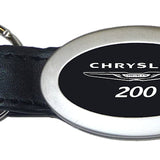 Chrysler 200 Oval Leather Key Fob - Black