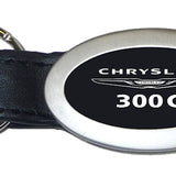 Chrysler 300C Oval Leather Key Fob - Black